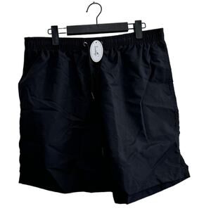 NWT Men's Swim Trunks Black Swimwear Surfing XL